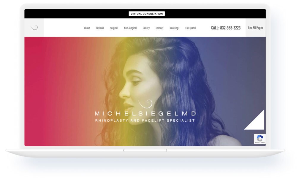 Houston faces plastic surgery website design