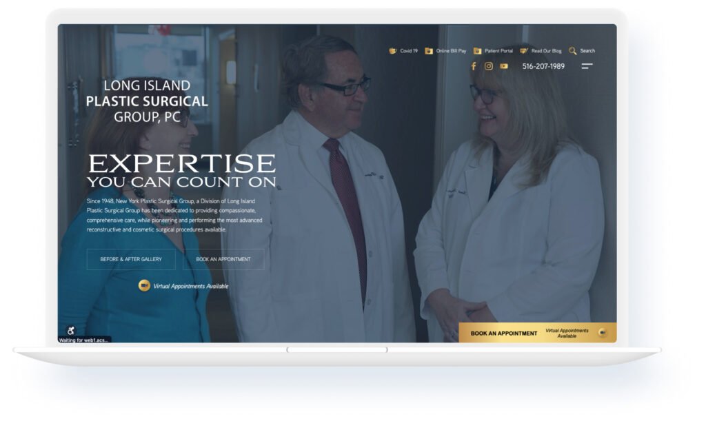 long island plastic surgery - plastic surgery website design