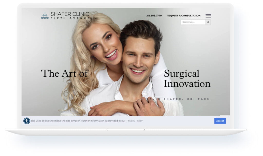 shafer plastic surgery - website design and performance