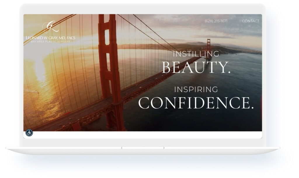 bay area plastic surgery - plastic surgery website design