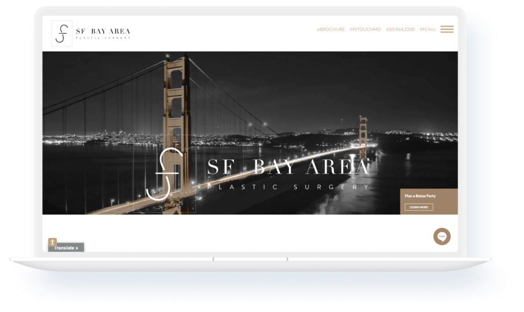 SF Bay Area Plastic Surgery - Plastic Surgery Website Design