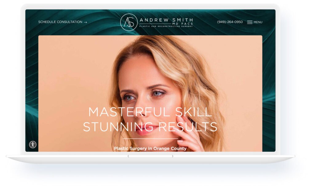 andrew smith md - plastic surgery website design