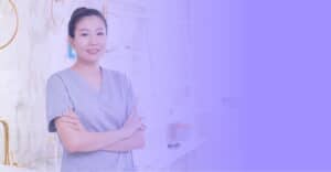 beautician at her medical spa