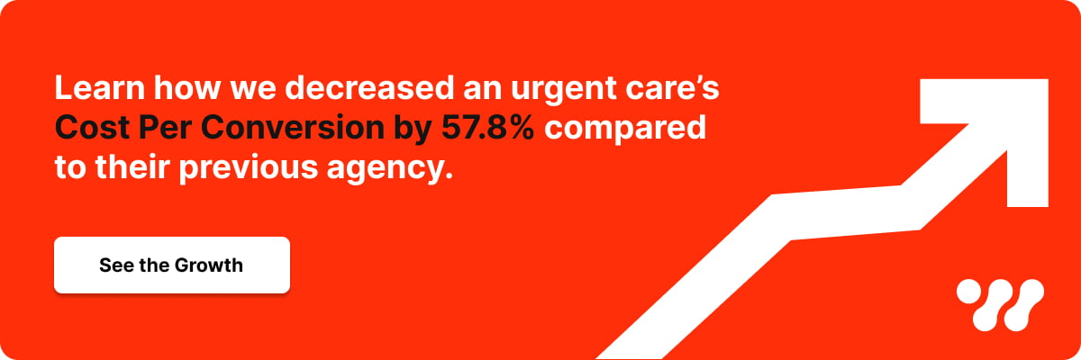 Urgent Care Case Study Highlight card Urgent Care Marketing Made Simple