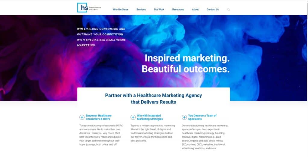 healthcare success website
