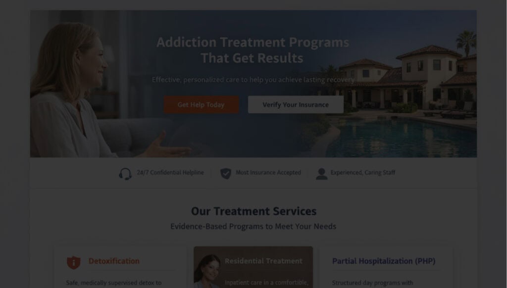 rehab location pages example