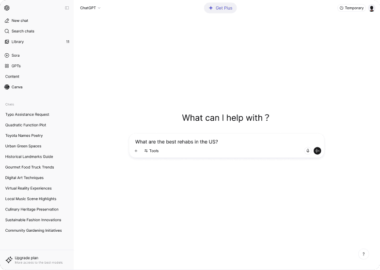 example chatgpt search