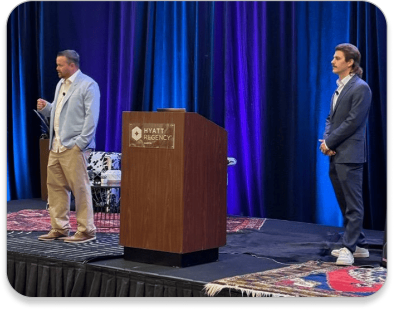 Speaking at industry events