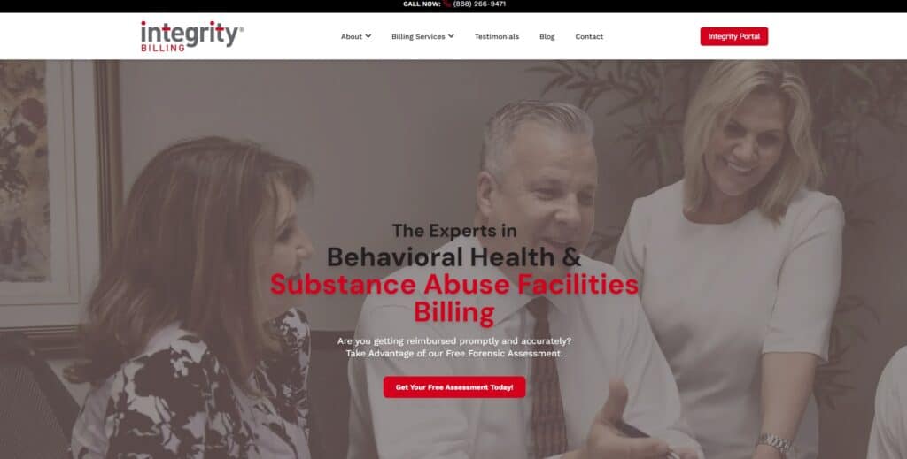 integrity billing homepage