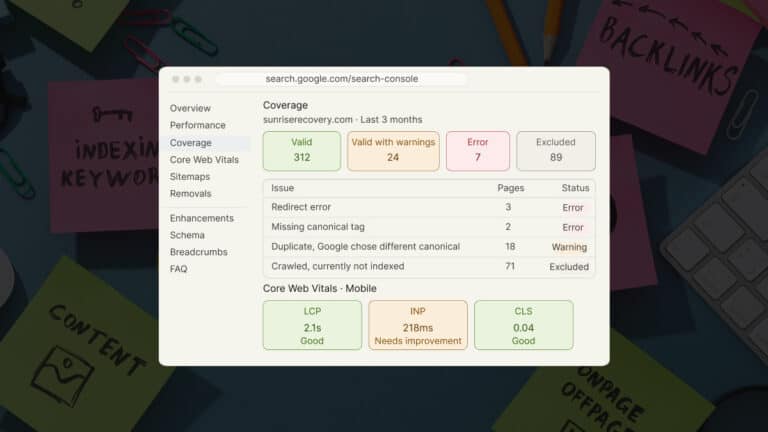 technical seo guide ui elements