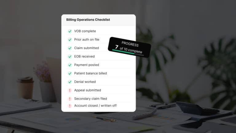 How to Build a Billing Operations Checklist for a Growing Treatment Center
