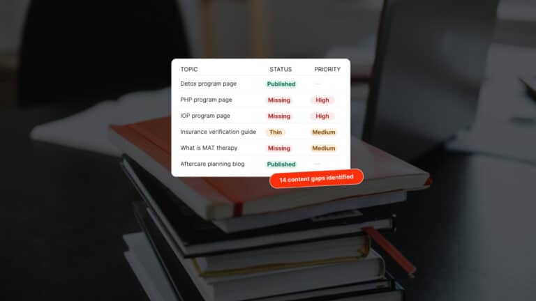 How to Do a Content Gap Analysis for a Treatment Center Website