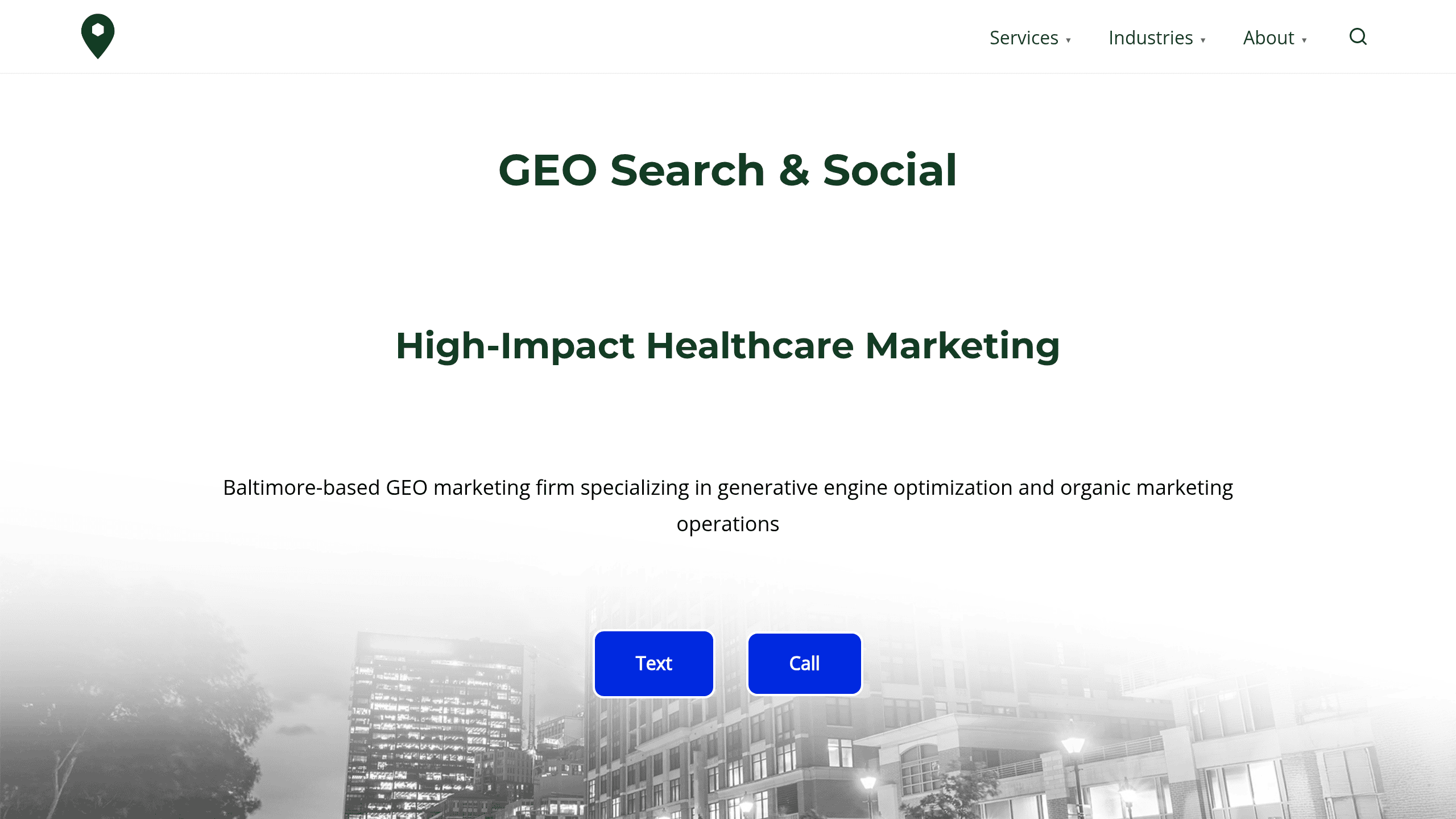 geo search and social website