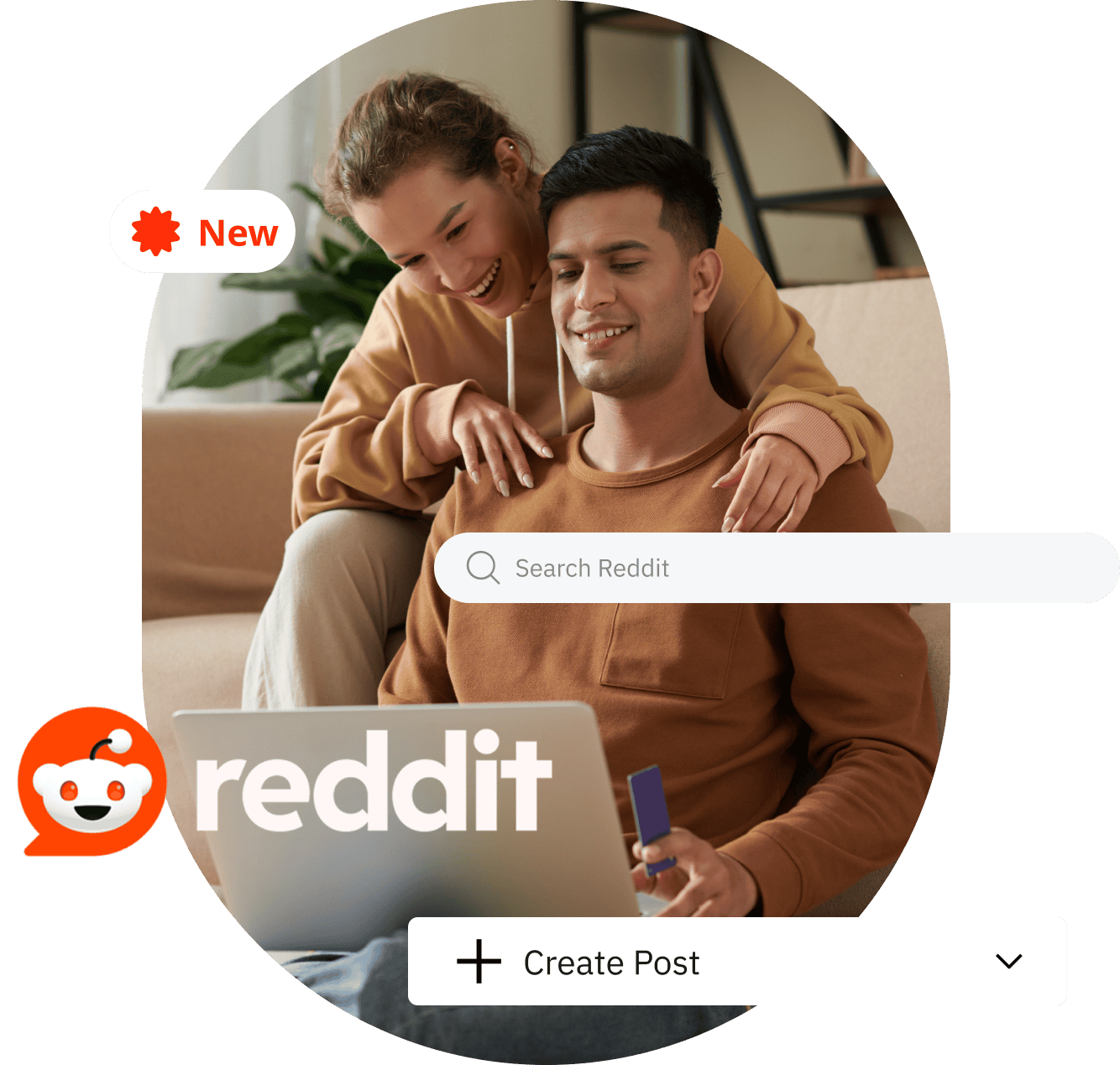 family on reddit photo with reddit ui elements