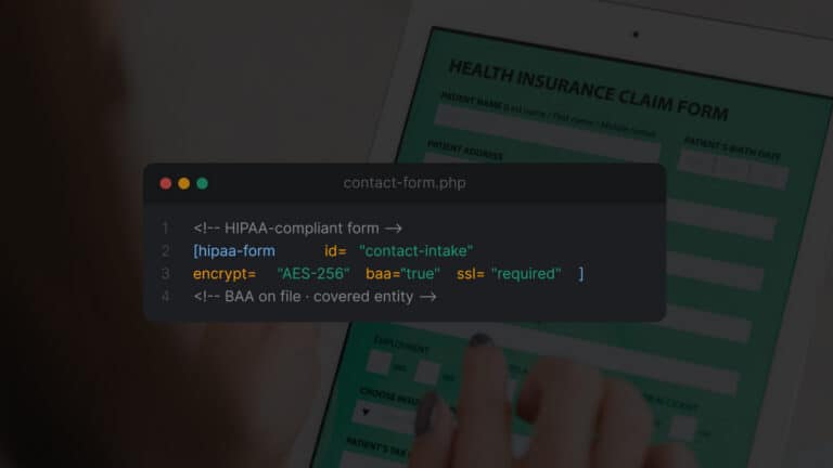 How to Implement HIPAA-Compliant Contact Forms in WordPress for Treatment Centers