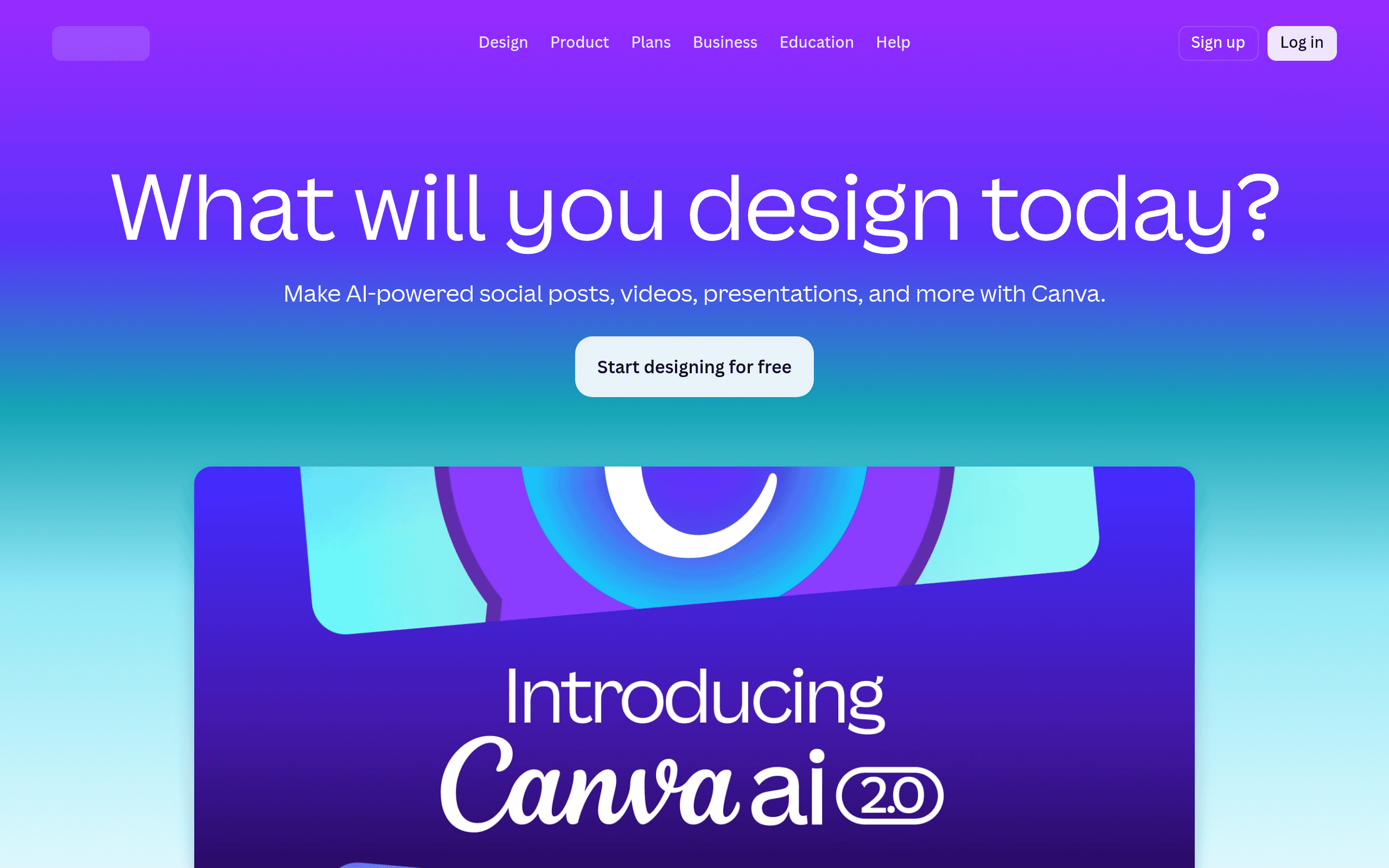 Canva Magic Studio homepage screenshot. Most widely used design and AI ad creative tool for treatment center marketing teams.