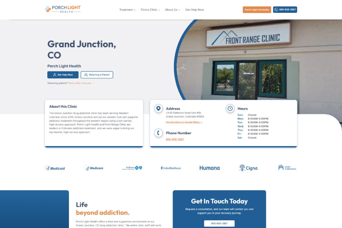 Grand Junction location page