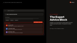 the expert advice block