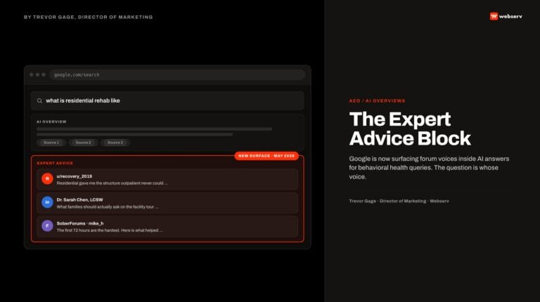 the expert advice block