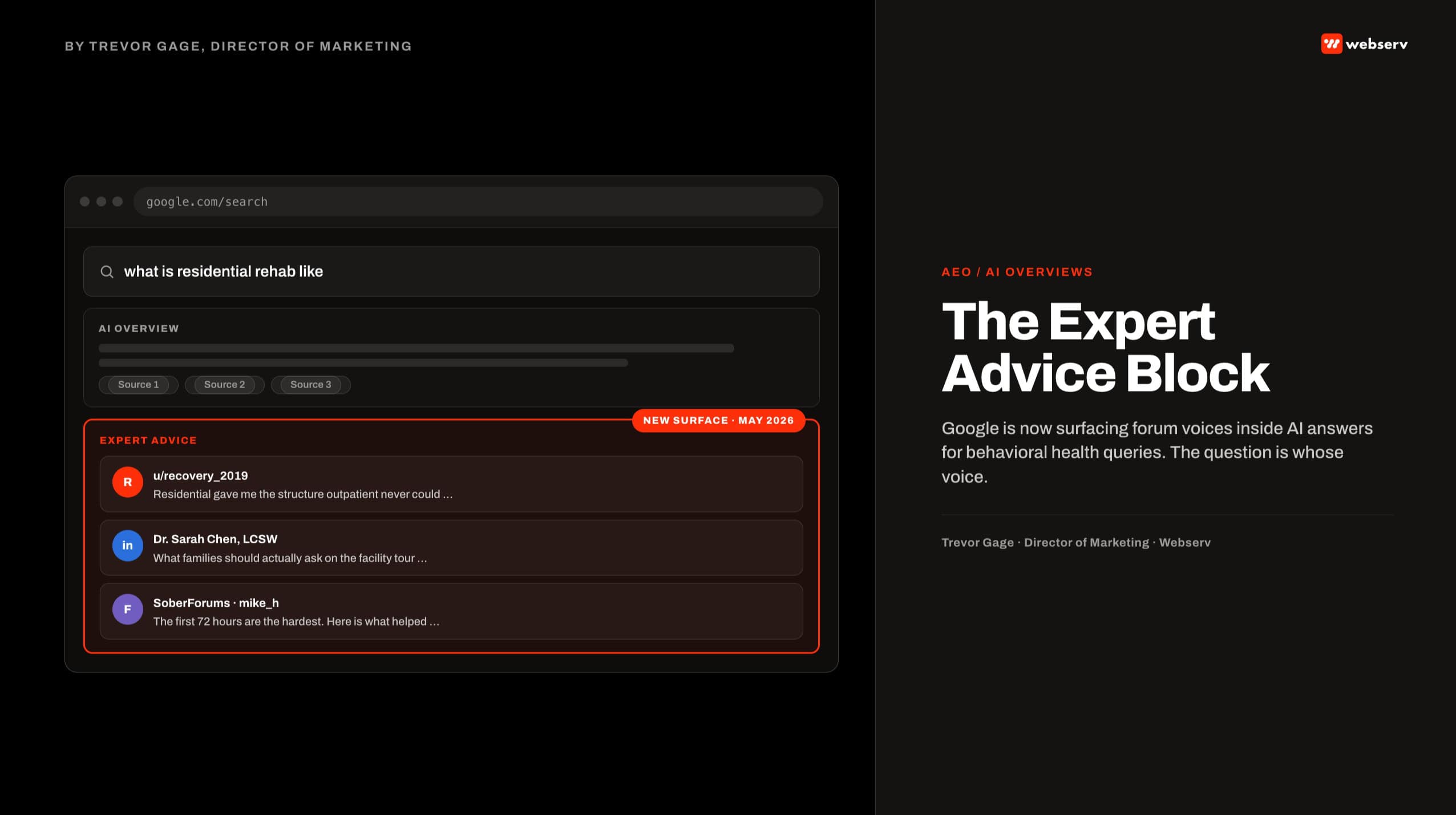 the expert advice block