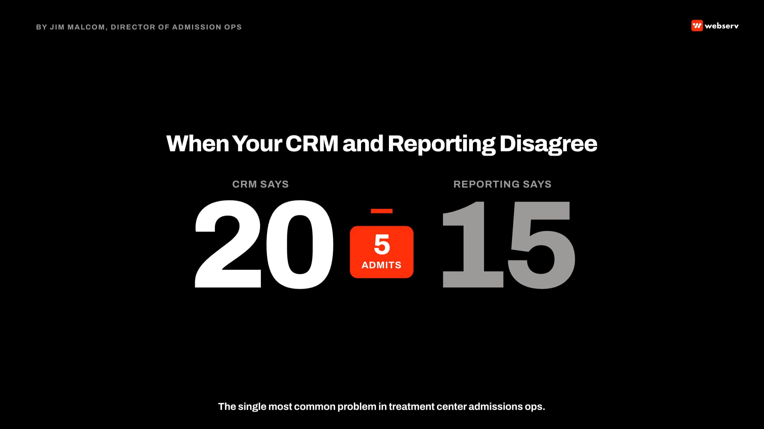 when your crm and reporting disagree